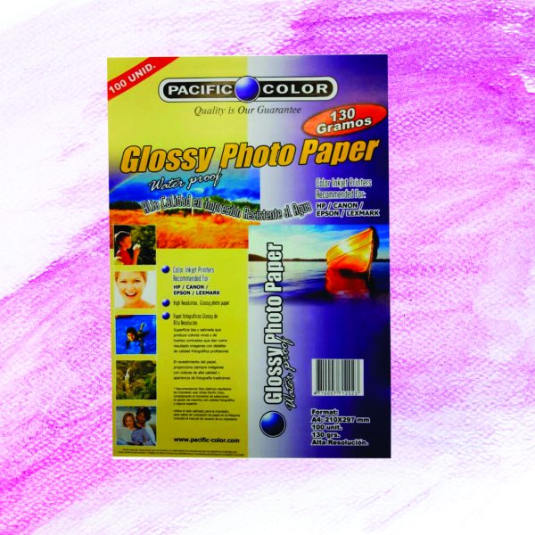Papel fotográfico de 110grs., 180grs., 230grs.
