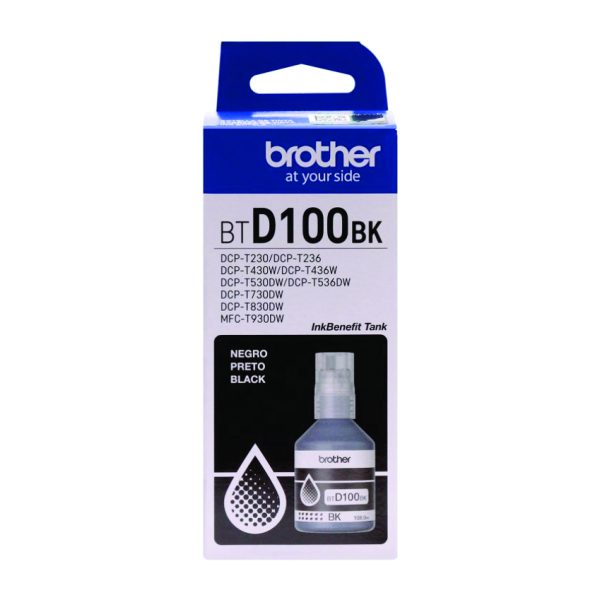 Botella de tinta Brother BTD100 BK