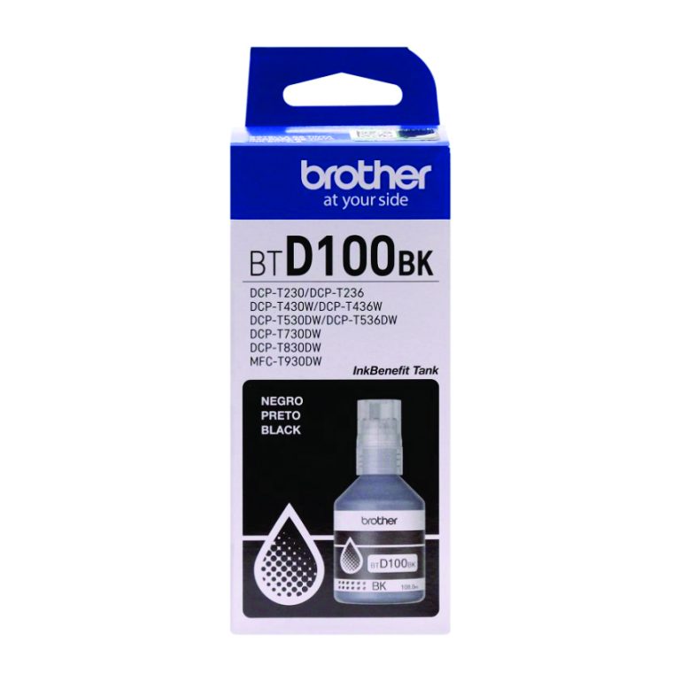 Botella de tinta Brother BTD100 BK