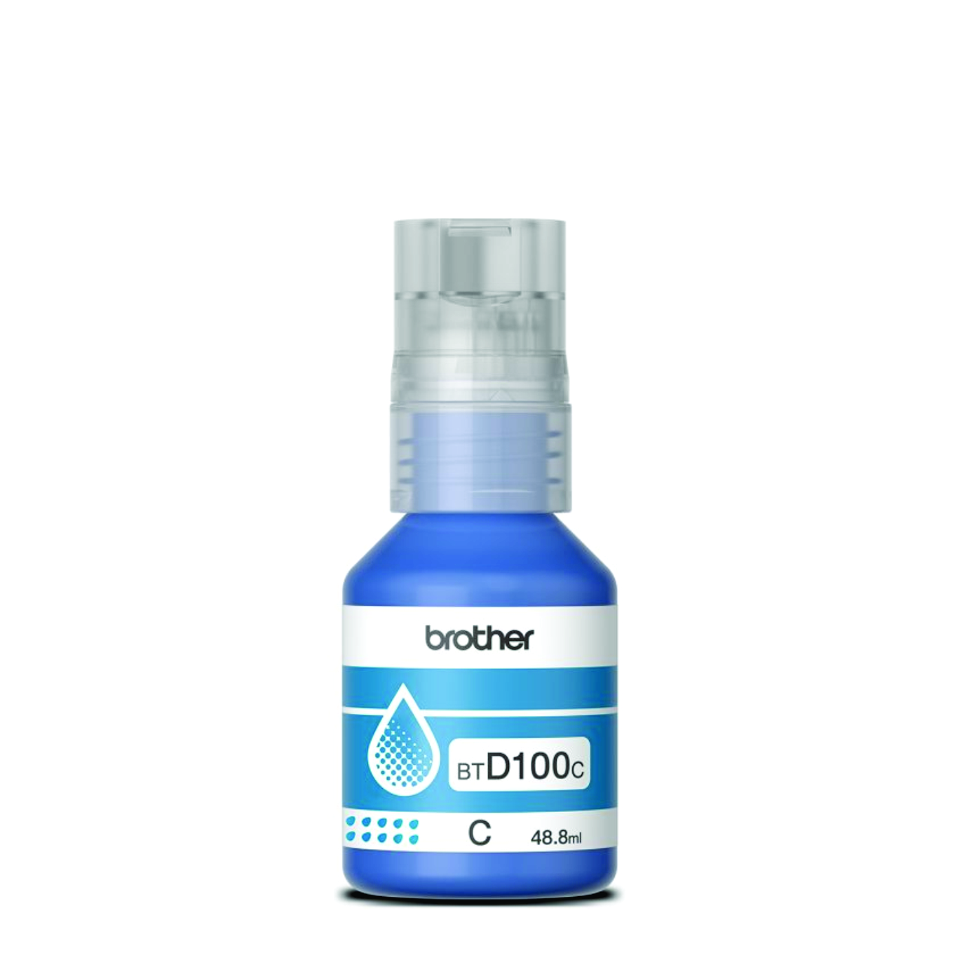 Botella de tinta Brother BTD100 cian Botella de tinta Brother BTD100 cian