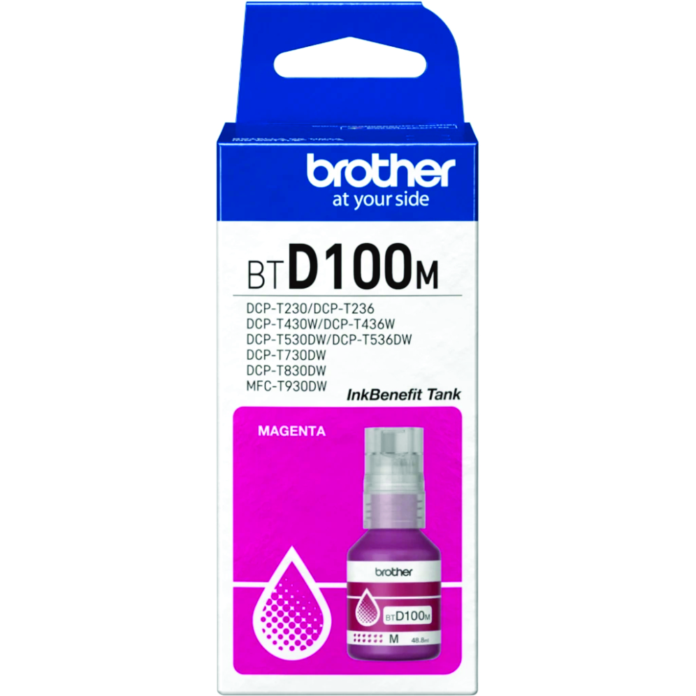 Botella de tinta Brother BTD100 magenta Botella de tinta Brother BTD100 magenta